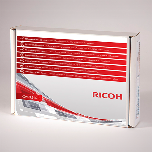 Ricoh-Logo in grauem Hintergrund