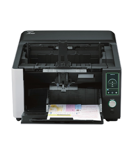 fi-8820-Scanner mit verschiedenen Papierformaten