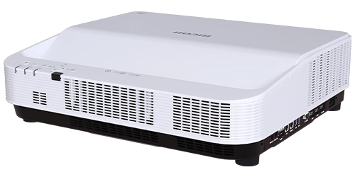 Ricoh ultra short throw laser projector side view