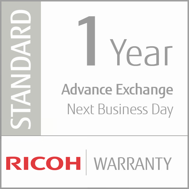 Ricoh 1 year standard warranty