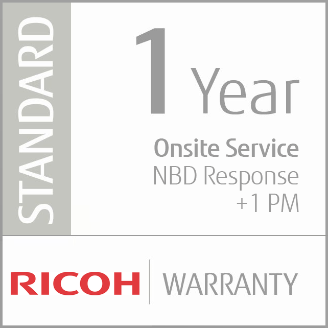 Ricoh 1 year standard warranty